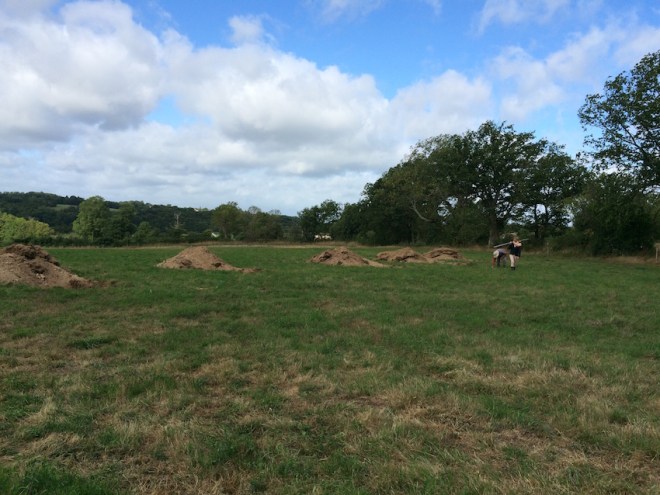 lake under construction - pegging swale + first scoops SM IMG_2890 copy